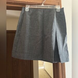Charcoal Mini Skirt